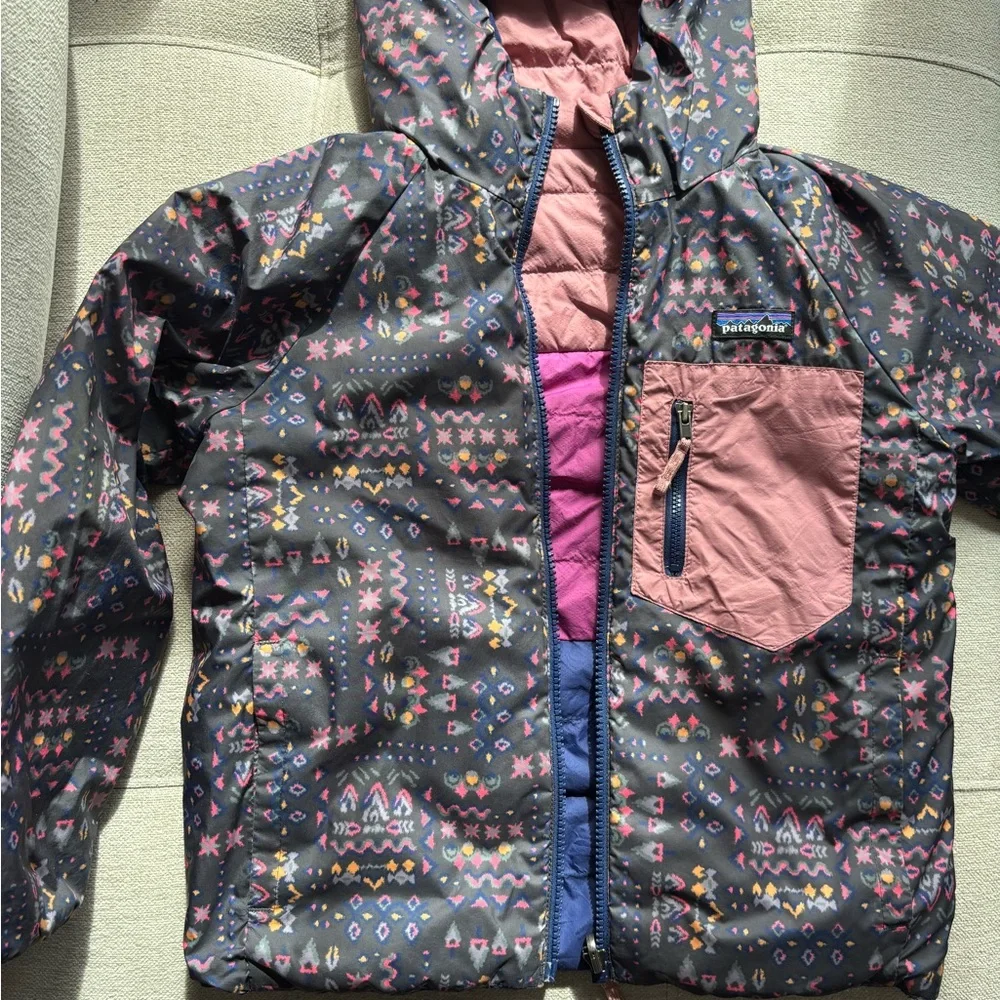 Patagonia Colorblock Puffer Down Jacket - Reversible - Picture 5 of 8